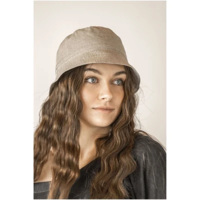 TAWAST Damen vegan Bucket Hat Tundra Haselnuss