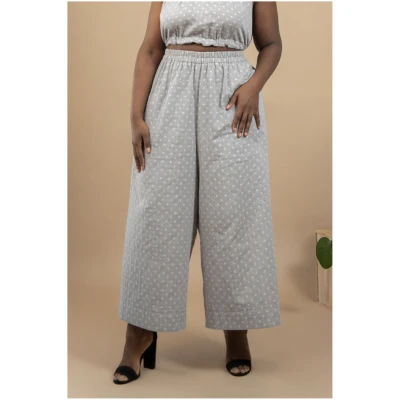 TAWAST Damen vegan Culotte Dankbarkeit Lunisolar Grau