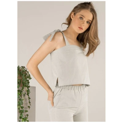 TAWAST Damen vegan Top Freigeist Lichter Salbei