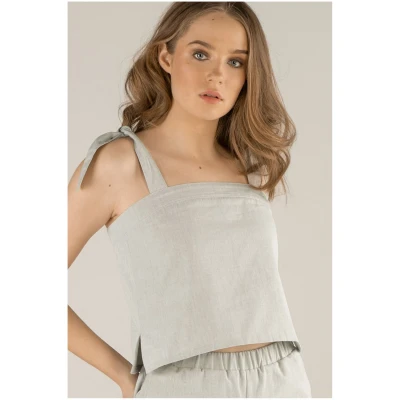 TAWAST Damen vegan Top Freigeist Lichter Salbei