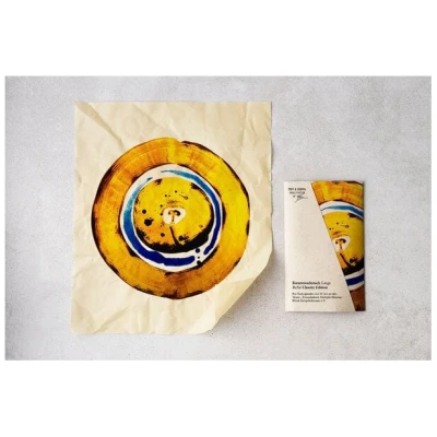 TOFF & ZÜRPEL® Manufaktur Charity Edition BENE - GELB EINFANGEN Bio-Bienenwachstuch