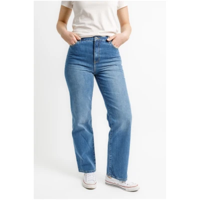 TORLAND Damen vegan Jeans Weites Bein Dalia Hellblau