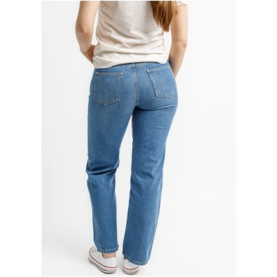 TORLAND Damen vegan Jeans Weites Bein Dalia Hellblau