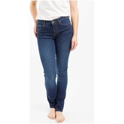 TORLAND Damen vegan Slim Jeans Regular Teresa Dunkel Indigoblau