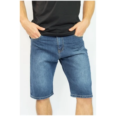 TORLAND Herren vegan Denim Shorts Shane Mid Indigoblau