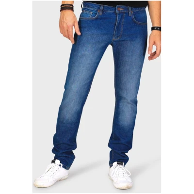 TORLAND Herren vegan Jeans Slim Fit Benny Mid Indigoblau