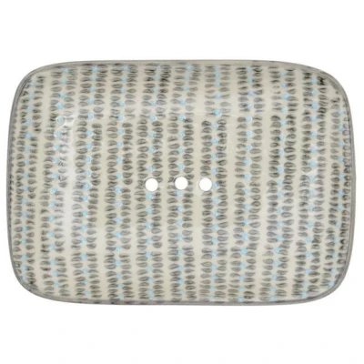 TRANQUILLO Seifenschale Retro & Nordic aus Steinzeug 14 cm