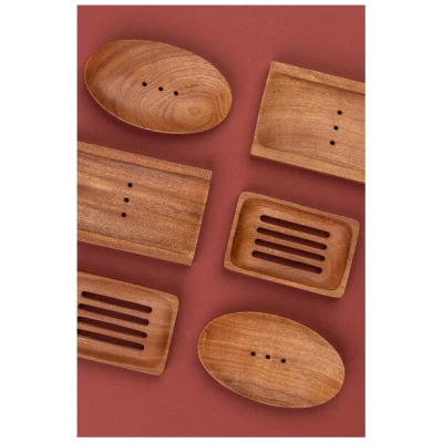 TRANQUILLO Seifenschale aus Neemholz (MX927, MX928, MX929)