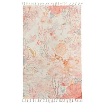 TRANQUILLO Teppich CORALS Good Weave-zertifiziert, 180 x 120 cm (BS200)