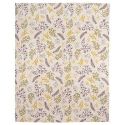 TRANQUILLO Tischdecke FLORAL aus Biobaumwolle, GOTS-zertifiziert, 170 x 130 cm (TEX090)