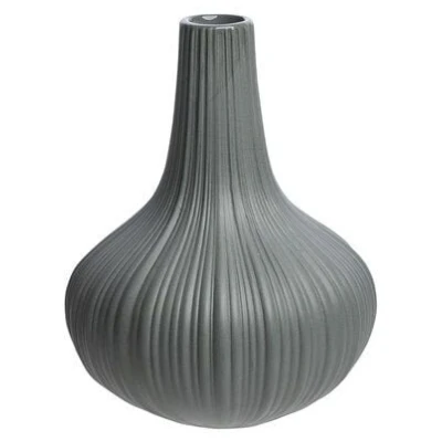 TRANQUILLO Vase Vintage aus mattem Steinzeug, ⌀ 9,6 × 12 cm