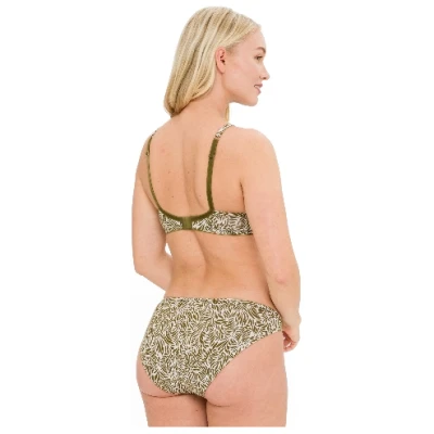 Tanga-Slip, olive bedruckt 36