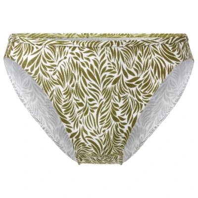 Tanga-Slip, olive bedruckt 36