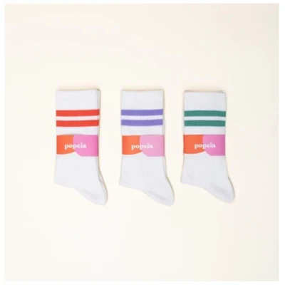 Tennissocken 3er-Set "popeia" aus Bio-Baumwolle