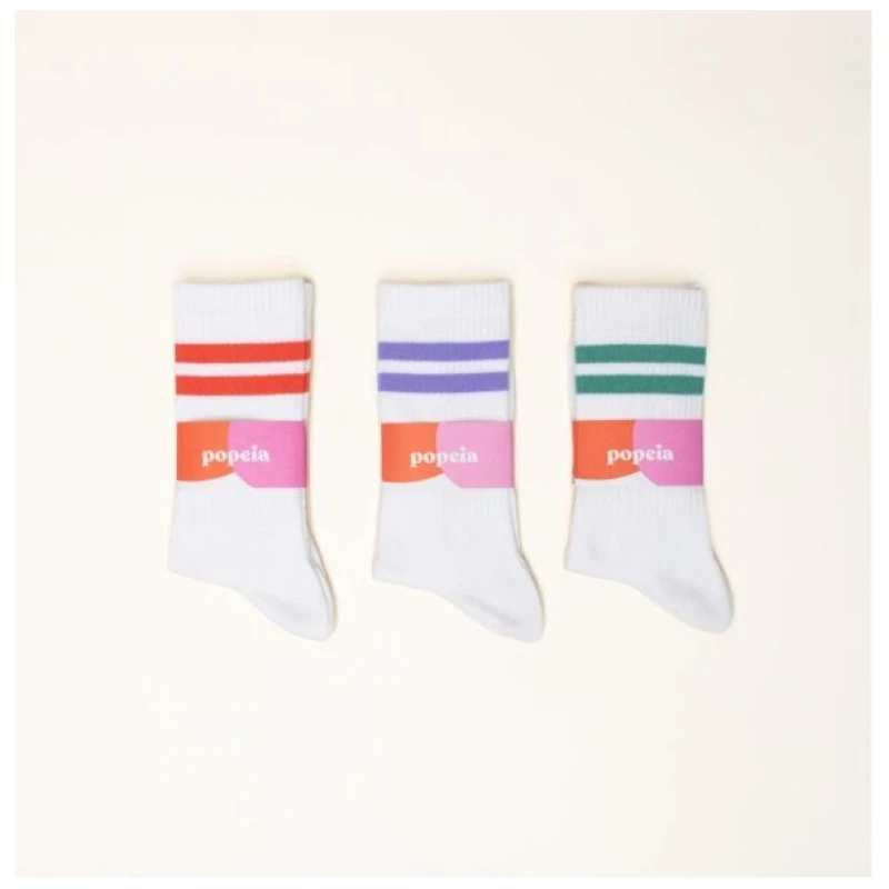 Tennissocken 3er-Set "popeia" aus Bio-Baumwolle