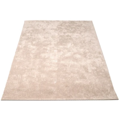 Teppich Bio-Baumwolle taupe Maße 114 x 160 x 1,5 cm
