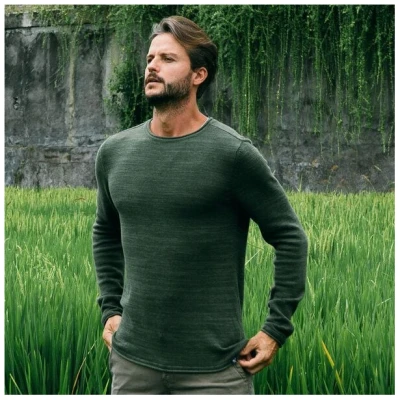 The Driftwood Tales Basic-Strickpullover - Herren Pullover - Driftwood Tales - aus Bio-Baumwolle