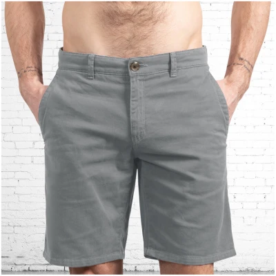 The Driftwood Tales Herren vegan Kurze Chinos Grau