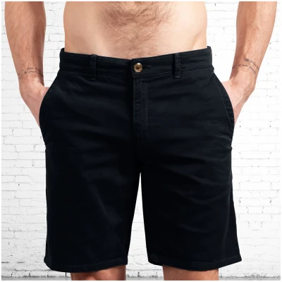 The Driftwood Tales Herren vegan Shorts Chino Schwarz