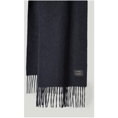 The Upcycled Cashmere Scarf - Dark Blue