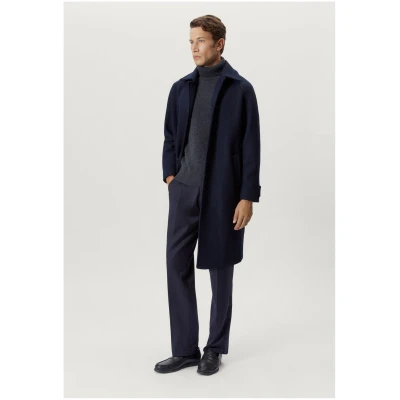 The Woolen Coat - Blue Navy