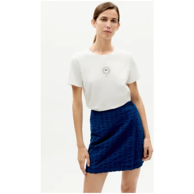 Thinking MU Damen vegan Rock Milena Seersucker Blau