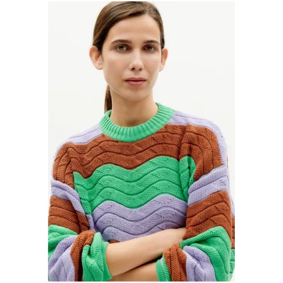 Thinking MU Damen vegan Strickpullover Jo