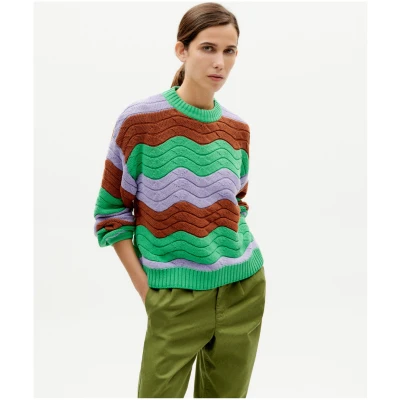 Thinking MU Damen vegan Strickpullover Jo