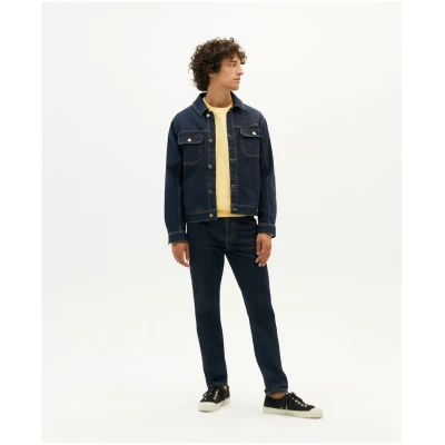 Thinking MU Herren vegan Jeansjacke Odonata Dunkelblau