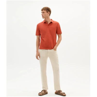 Thinking MU Herren vegan Polo Sonne Rot