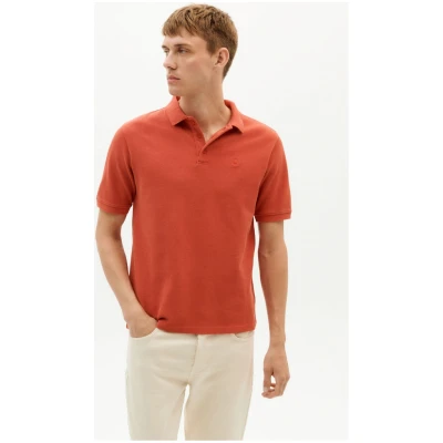 Thinking MU Herren vegan Polo Sonne Rot