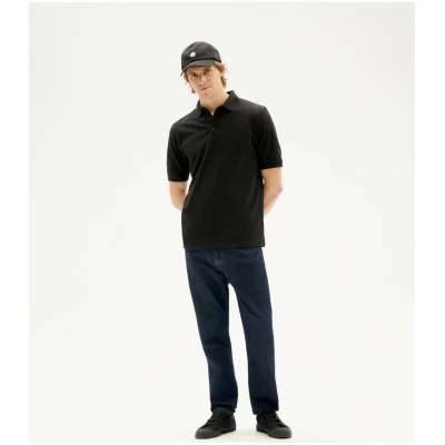 Thinking MU Herren vegan Polo Sonne Schwarz