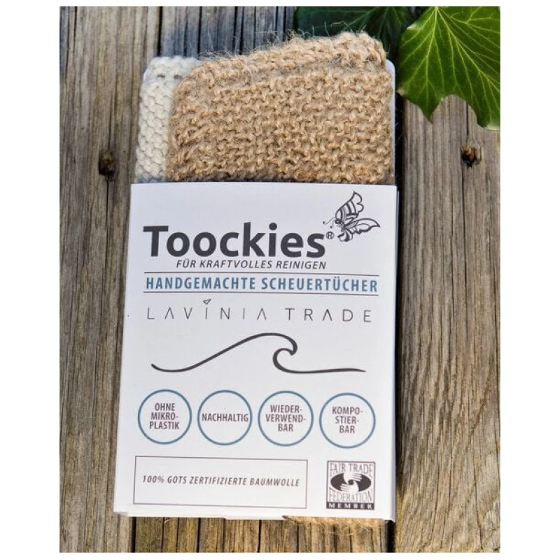 Toockies Spültücher in Doppeltpack - Jute und Baumwolle