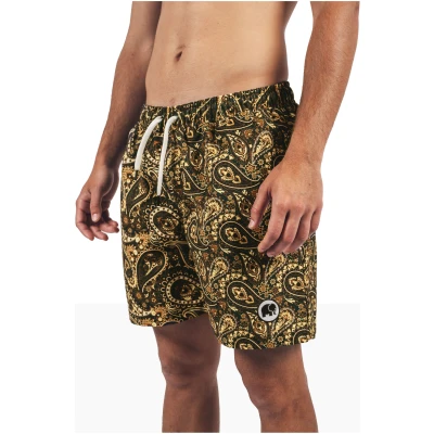 Trendsplant Herren vegan Badehose Forest Paisley