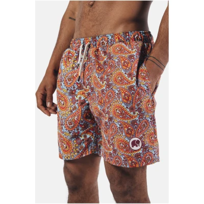 Trendsplant Herren vegan Badehose Karibik Paisley