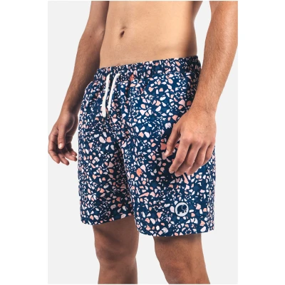 Trendsplant Herren vegan Badeshorts Terrazzo Blau