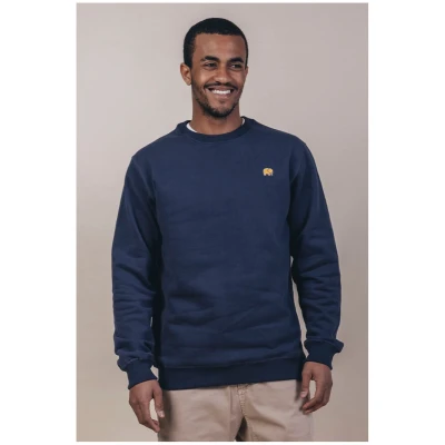 Trendsplant Herren vegan Pullover Essential Blau