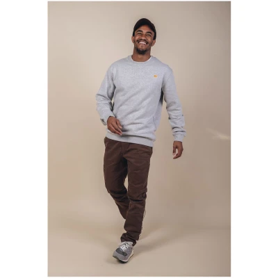Trendsplant Herren vegan Pullover Essential Heather Grey