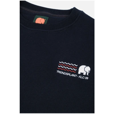 Trendsplant Herren vegan Pullover Explanada Blau