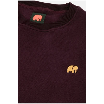 Trendsplant Herren vegan Pullover Weinrot