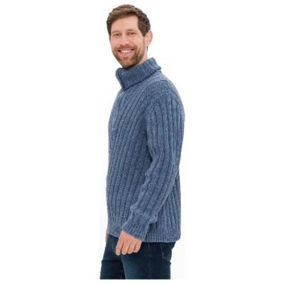 Troyer aus reiner Bio-Schurwolle, taubenblau M