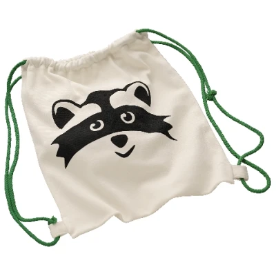 Turnbeutel aus Bio-Baumwolle, naturweiß B 30 x L 35 cm