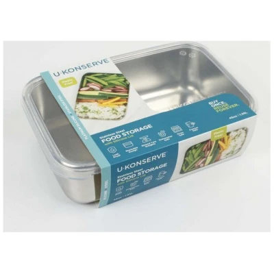 U-Konserve Große Edelstahl Frischhaltedose 1280ml