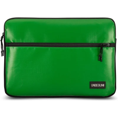 UNBEGUN Herren vegan Laptop-Hülle Fronttasche Grün