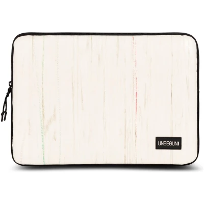 UNBEGUN Herren vegan Laptop-Hülle Off White