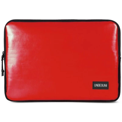 UNBEGUN Herren vegan Laptop-Hülle Rot