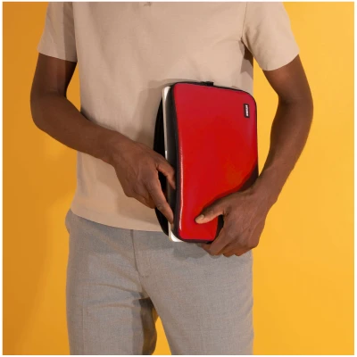 UNBEGUN Herren vegan Laptop-Hülle Rot