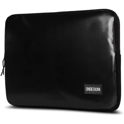 UNBEGUN Herren vegan Laptop-Hülle Schwarz