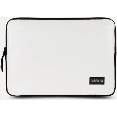 UNBEGUN Herren vegan Laptop-Hülle Weiß