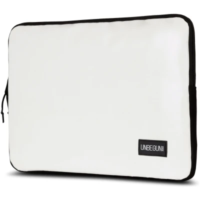 UNBEGUN Herren vegan Laptop-Hülle Weiß